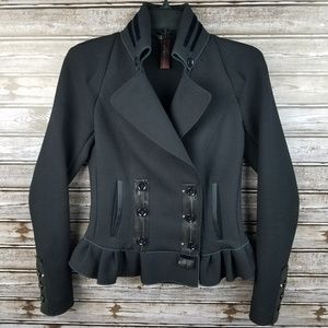 High by Claire Campbell button blazer jacket flair